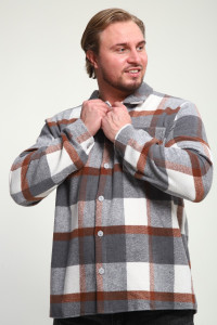 Рубашка мужская РМК-01 смесовая ткань (р-ры: 46-58) хаки