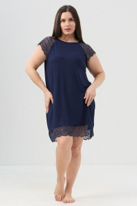 Сорочка женская №85401 вискоза (р-ры: 52-62) синий