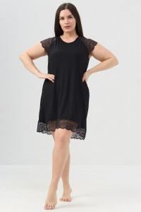 Сорочка женская №85401 вискоза (р-ры: 52-62) черный