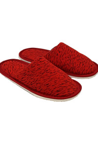 Тапки женские С-6ЖМ-МР кулирка (последний размер) березка-красный 36-37