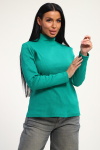 Водолазка женская №74721 кашкорсе (последний размер) морская волна 52