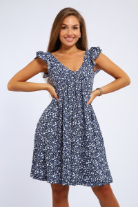 Сарафан женский №83810 кулирка (последний размер) синий 50