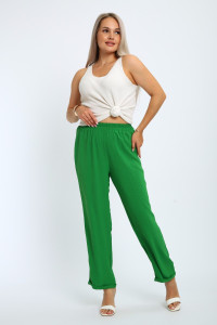 Брюки женские №31983 сингапур (последний размер) зеленый 56