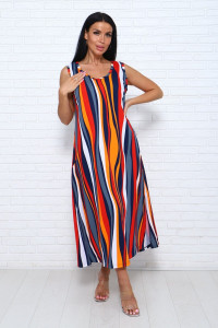 Сарафан женский №091.2 кулирка (последний размер) красный 48,52