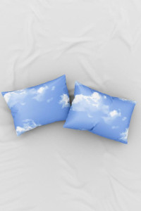 Наволочки классические поплин "Чебурашка в небе" комп. (2 шт.)