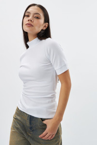 Водолазка женская №5290 рибана (последний размер) белый 48