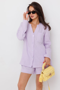 Костюм двойка женский М-906 муслин (последний размер) лиловый M (46–48)