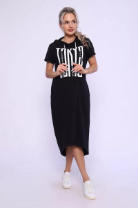 Платье женское 494 "Tokyo" кулирка (последний размер) черный 48