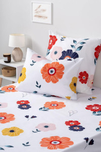 Наволочки классические полиэстер "Крупные цветы" (2 шт.)