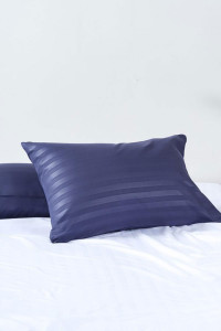 Наволочки классические страйп-полиэстер "Синий бархат" (2 шт.)