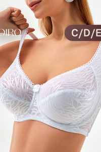 Бюстгальтер женский 21391 OIRO кружево на косточках (последний размер) белый 95D,100E