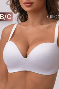 Бюстгальтер женский OIRO без косточек 1317006 Snowdrop (последний размер) белый 80С