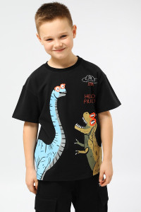 Футболка детская SP9866 трикотаж стрейч (последний размер) черный 134