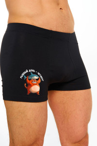 Трусы мужские "Четверг" кулирка с лайкрой пенье (последний размер) черный 46