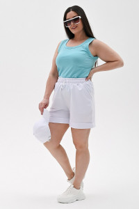 Майка-топ женская №058869 кулирка с лайкрой (р-ры: 42-52) тиффани