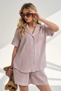 Пижама женская "Ривьера" 2461-Мус муслин (р-ры: 46-52) бежевый