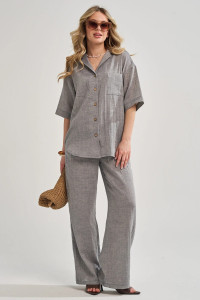 Костюм двойка женский "Эко-Муслин" 2470-Мус муслин (р-ры: 48-54) джинс