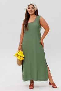 Сарафан женский СА107 жатка (р-ры: 46-60) хаки