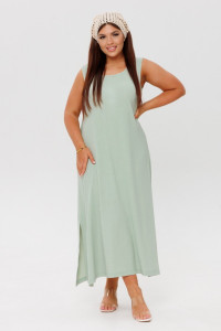 Сарафан женский СА107 жатка (р-ры: 46-60) оливковый