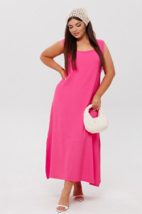 Сарафан женский СА107 жатка (р-ры: 46-60) фуксия