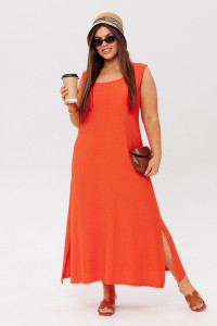 Сарафан женский СА107 жатка (р-ры: 46-60) оранжевый