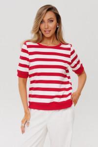 Толстовка женская ТЖ40 футер 2-х нитка пенье (р-ры: 46-60) красный