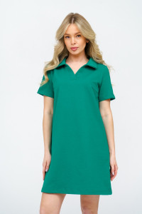 Платье женское 987 футер с лайкрой (р-ры: 42-52) зеленый
