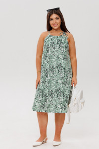 Сарафан женский СА108 кулирка (р-ры: 46-54) светло-зеленый