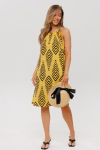 Сарафан женский СА108 кулирка (р-ры: 46-54) желтый