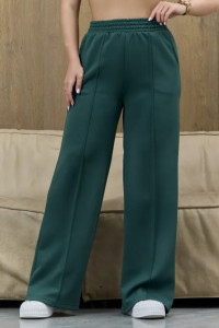 Брюки женские "Милана-2" 1385-4 костюмная ткань (р-ры: 46-60) зеленый