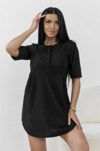 Туника женская "Лисана-2" 530-4 полиэстер с лайкрой (р-ры: 44-58) черный