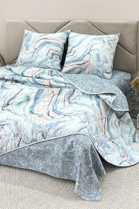 Набор для сна с одеялом поплин КП24-1412 (последний размер) 2-сп.евр