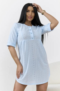 Туника женская "Лисана-2" 530-2 полиэстер с лайкрой (р-ры: 44-58) небесный