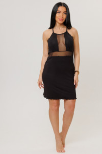 Сорочка женская 2277 вискоза (р-ры: 44-52) черный