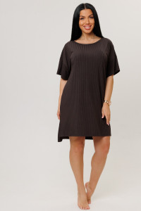 Туника женская №2269/2 лапша трикотажная (р-ры: 48-56) шоколад