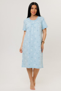 Сорочка женская 1976/3 кулирка (р-ры: 48-62) голубой