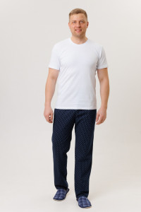 Брюки мужские №1985/2 кулирка (р-ры: 50-60) синий