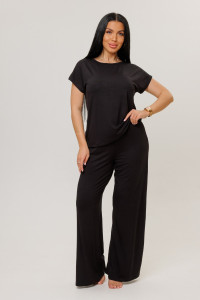 Костюм двойка женский 2280 вискоза (р-ры: 44-54) черный