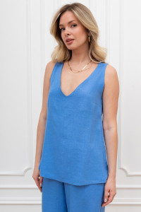 Блузка женская "Сибелла-4" плательная ткань (р-ры: 44-54) голубой