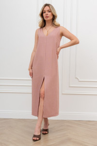 Платье женское "Сибелла-1" плательная ткань (р-ры: 44-54) пудровый