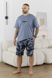 Костюм двойка мужской "Страйк" кулирка (р-ры: 48-58) серый