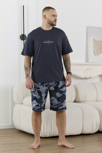 Костюм двойка мужской "Страйк" кулирка (р-ры: 48-58) графитовый