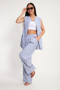 Костюм двойка женский К1379.4 искусственный лен (р-ры: 48-62)