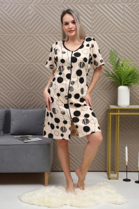 Халат женский №5003 кулирка (р-ры: 44-54) белый