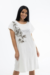 Сорочка женская 1805/11 кулирка (последний размер) молоко 50