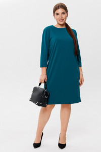 Платье женское П187 нейлон (последний размер) петроль 48,52