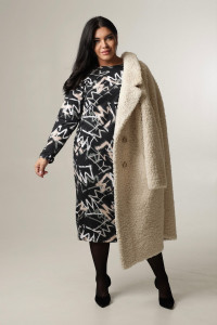 Платье женское П171 футер с лайкрой (последний размер) хаки 58