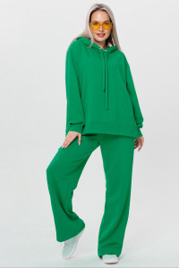 Костюм двойка женский К231 футер 3-х нитка петля (последний размер) светло-зеленый 50