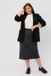 Юбка женская Ю23 евроангора (последний размер) темно-серый 54