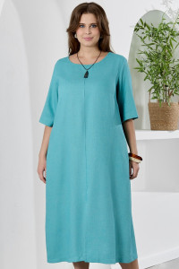 Платье женское "Камео-1" плательная ткань (р-ры: 48-58) бирюзовый